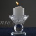 BalsaCircle 2.5" tall Clear Glass Crystal Candle Holder Candlestick - Home Wedding Party Decorations   